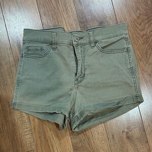 Hollister High Waist Olive Shorts